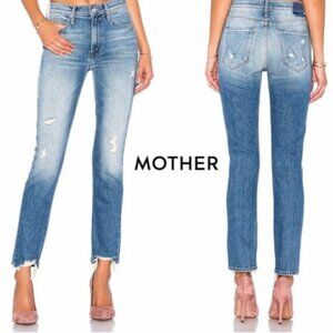 Mother Superior The Flirt Fray Cold Feet Jeans - 30"